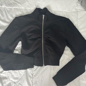 Cropped Zip up sweater